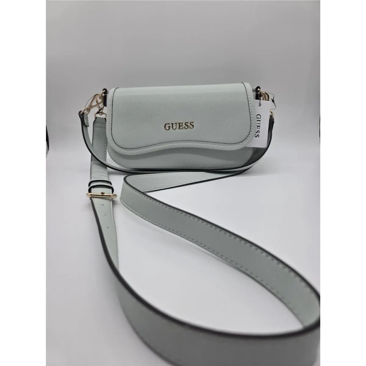 Crossbody Shoulder Bag Mint Blue Anessa by Guess