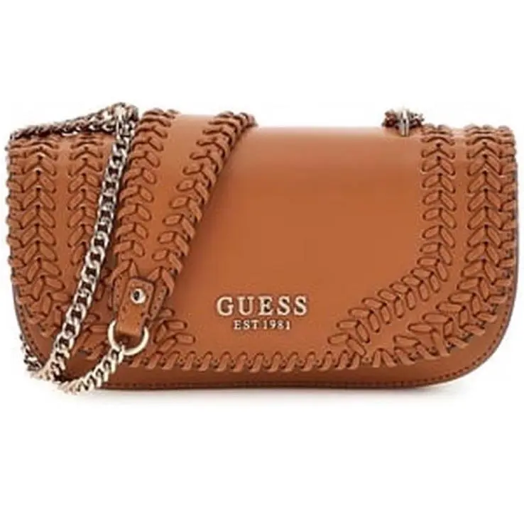 Guess Tatum Convertible Crossbody Flap Caramel Style NG966721