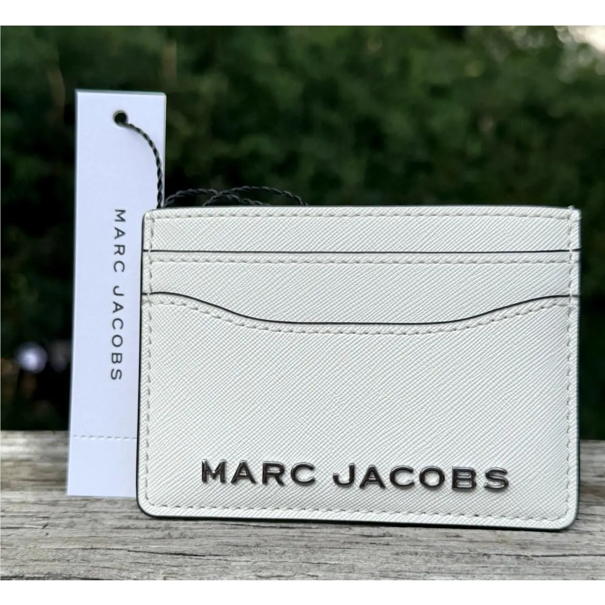 Marc Jacobs Women’s Card Case Leather Cotton White