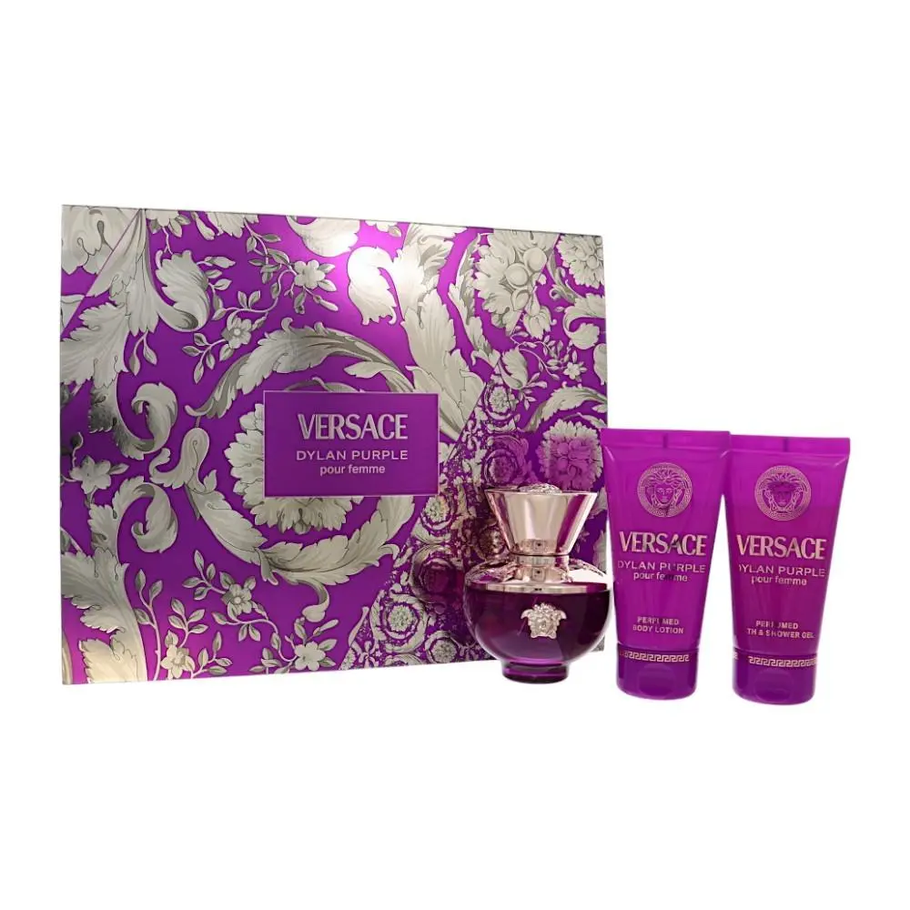 Dylan Purple by Versace Gift Set For Women 3 Pc Gift Set-1.7Oz Edp Spray 1.7Oz