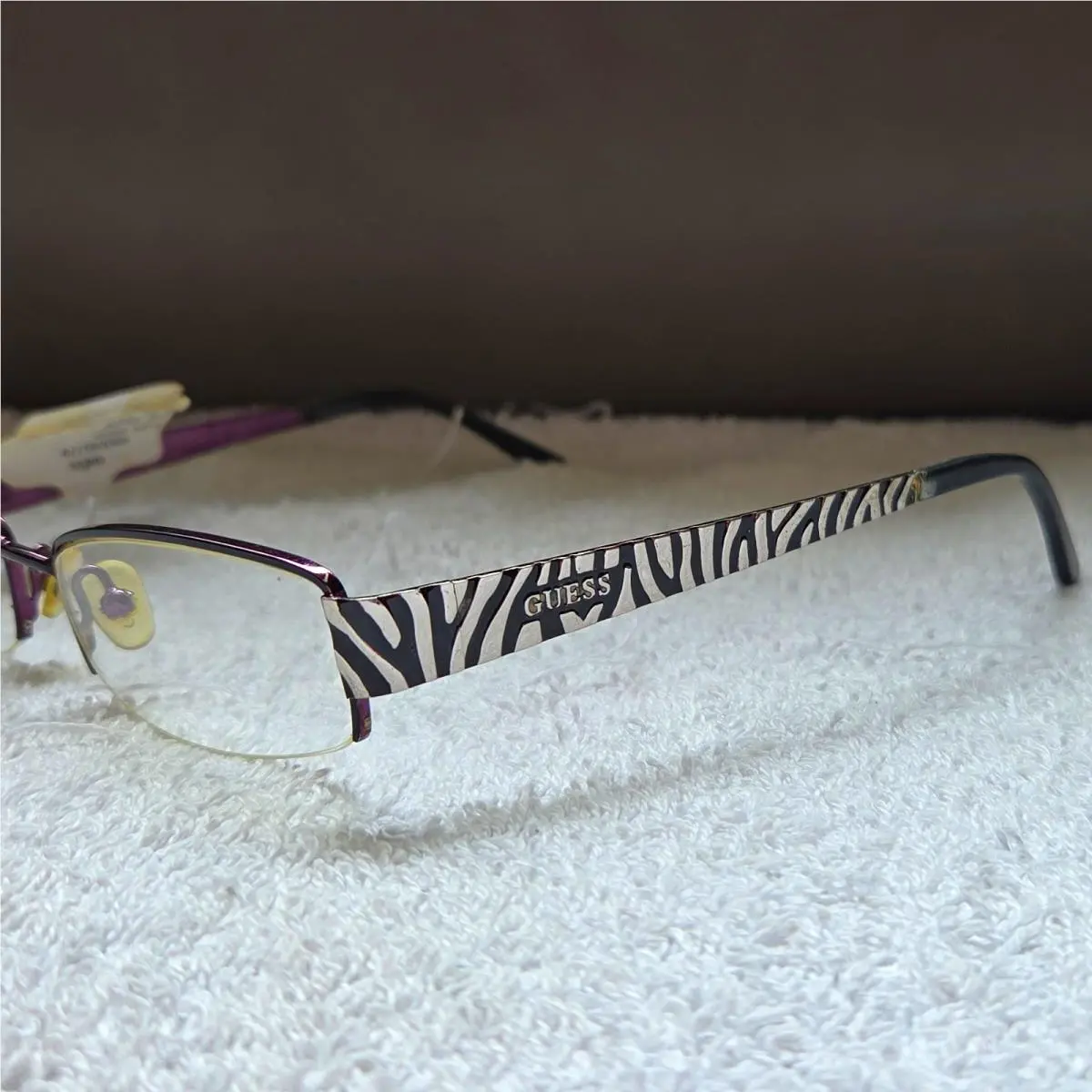 Guess GU 1562 Women Rectangular Full Rim Eyeglasses Black/violet 50-17-135