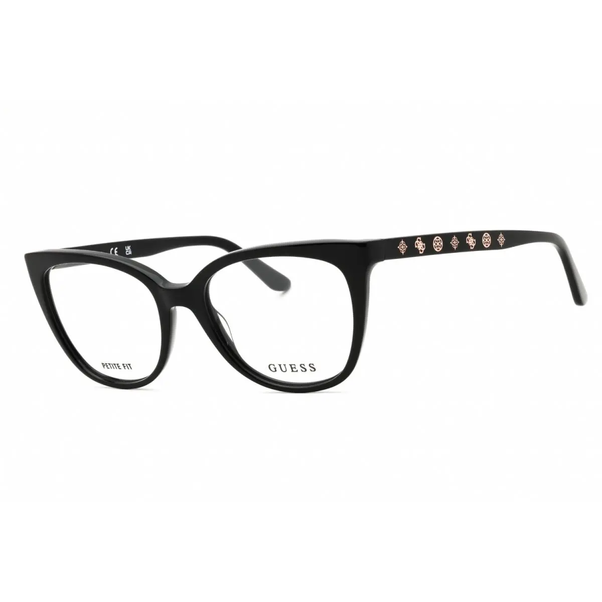 GU50114 001 Shiny Black 51mm Eyeglasses by Guess