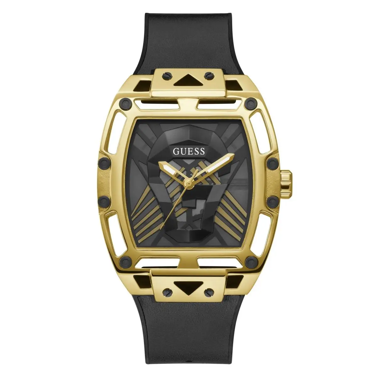 Guess Men`s Legend 44mm Quartz Black Watch - GW0500G1