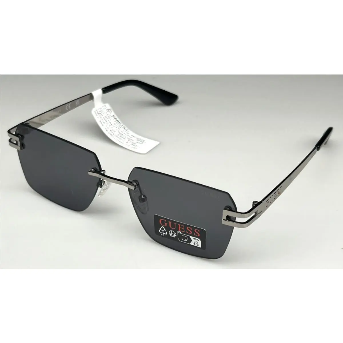 GO00072 08A Women`s 56mm Gunmetal Frame Gray Lens Designer Sunglasses by Guess