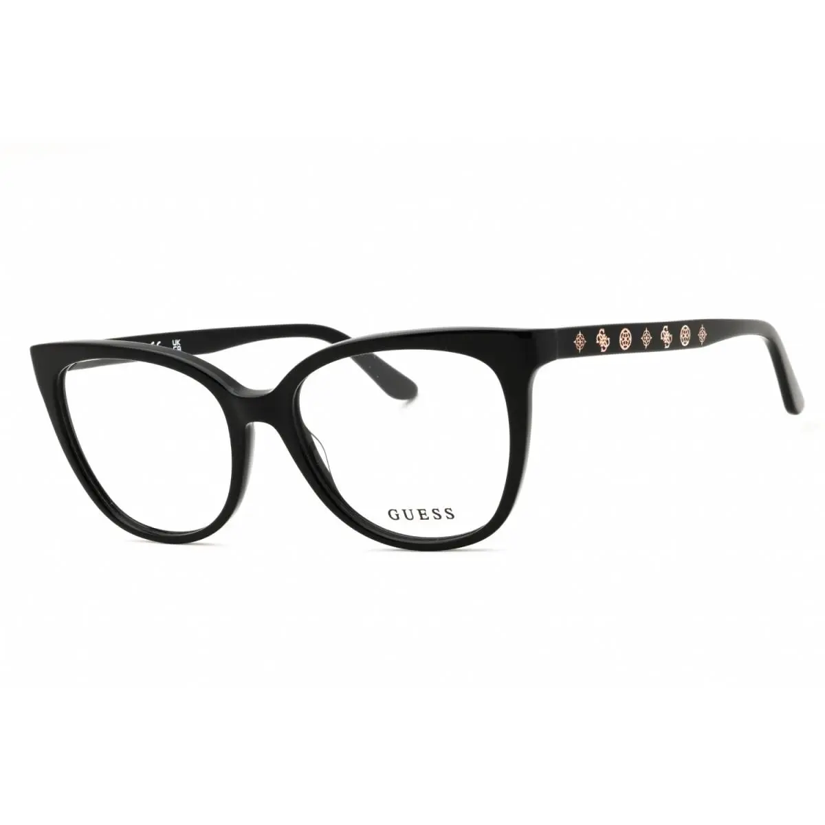 GU50114 001 Shiny Black 53mm Eyeglasses by Guess