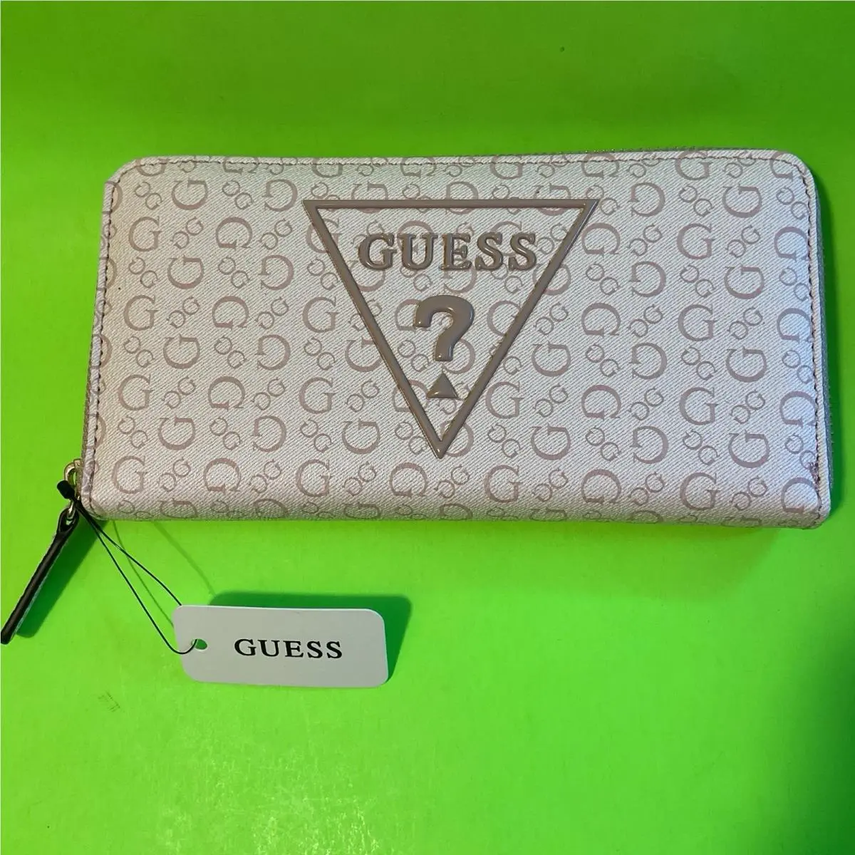 Guess Los Angeles Women’s Wallet Light Pink W/pink Brown Dusty Mauve