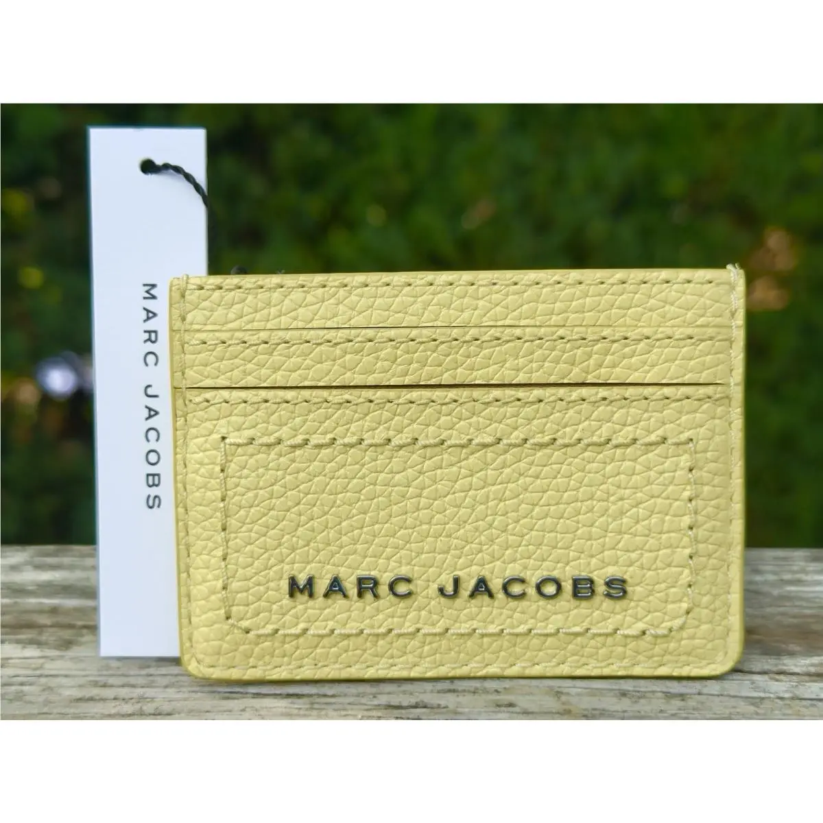 Marc Jacobs Card Case Leather French Vanilla Yellow