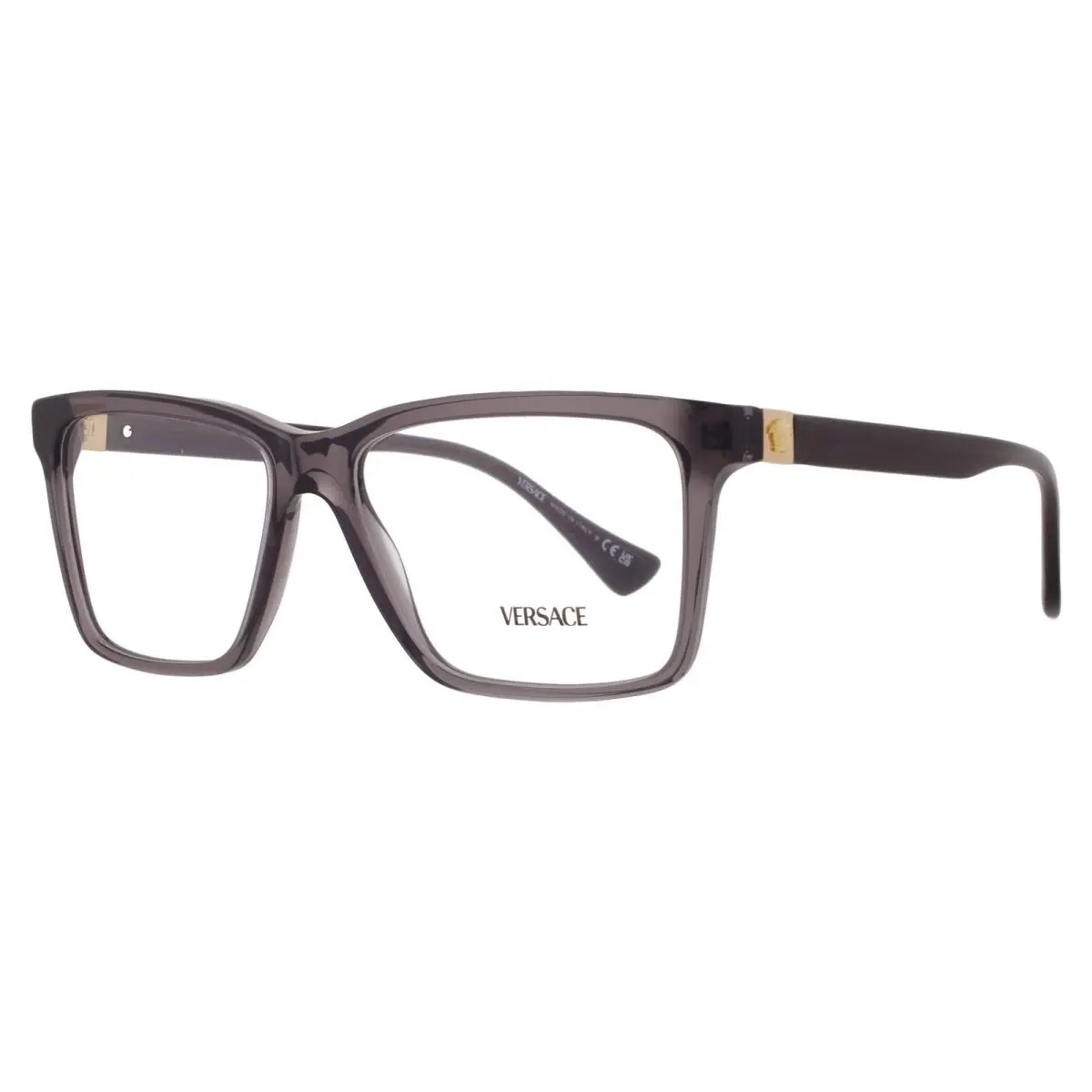 Versace Demo Square Men`s Eyeglasses VE3328 5389 58 VE3328 5389 58