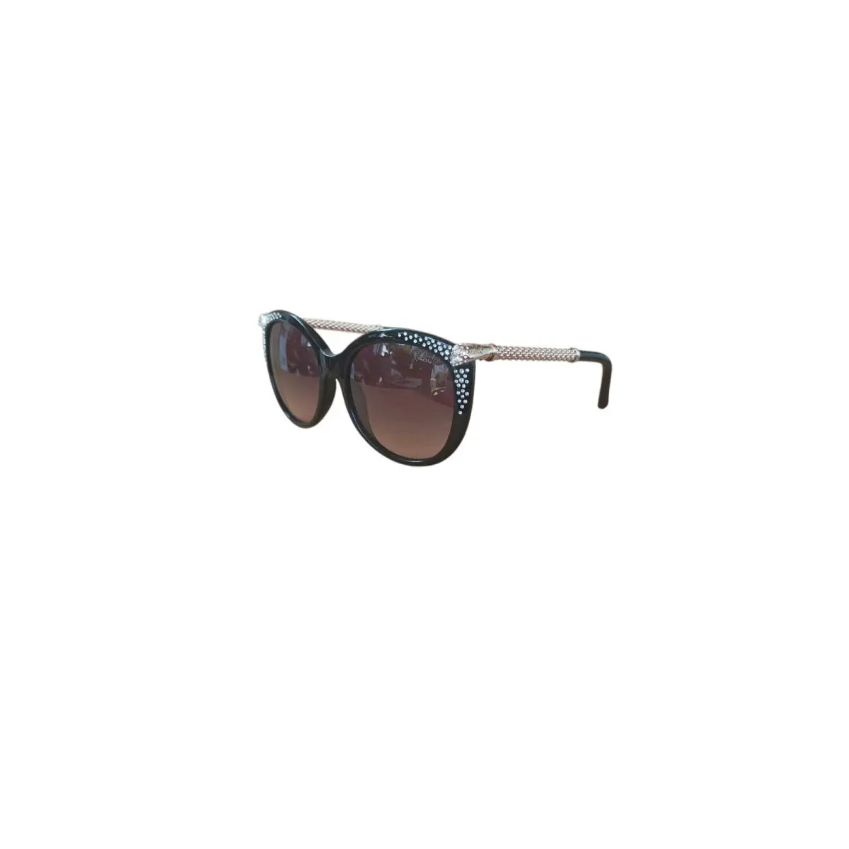Roberto Cavalli Tamila 979S 01B Black Women`s Oversized Sunglasses Gradient Lens