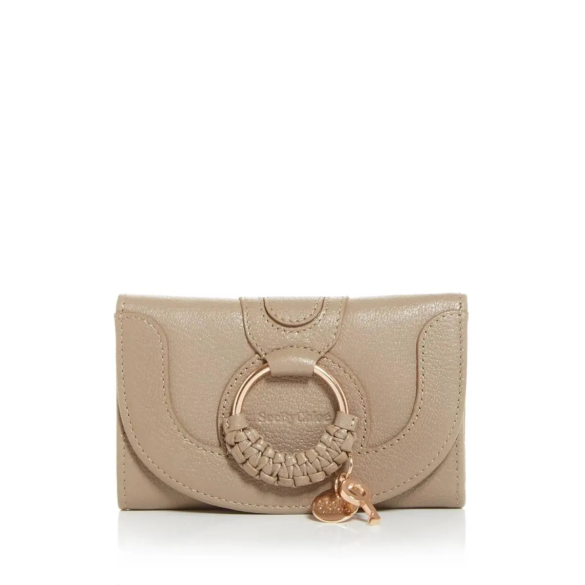 See by Chloe L113225 Womens Hana Leather Bifold Wallet in Motty Grey by Chloé