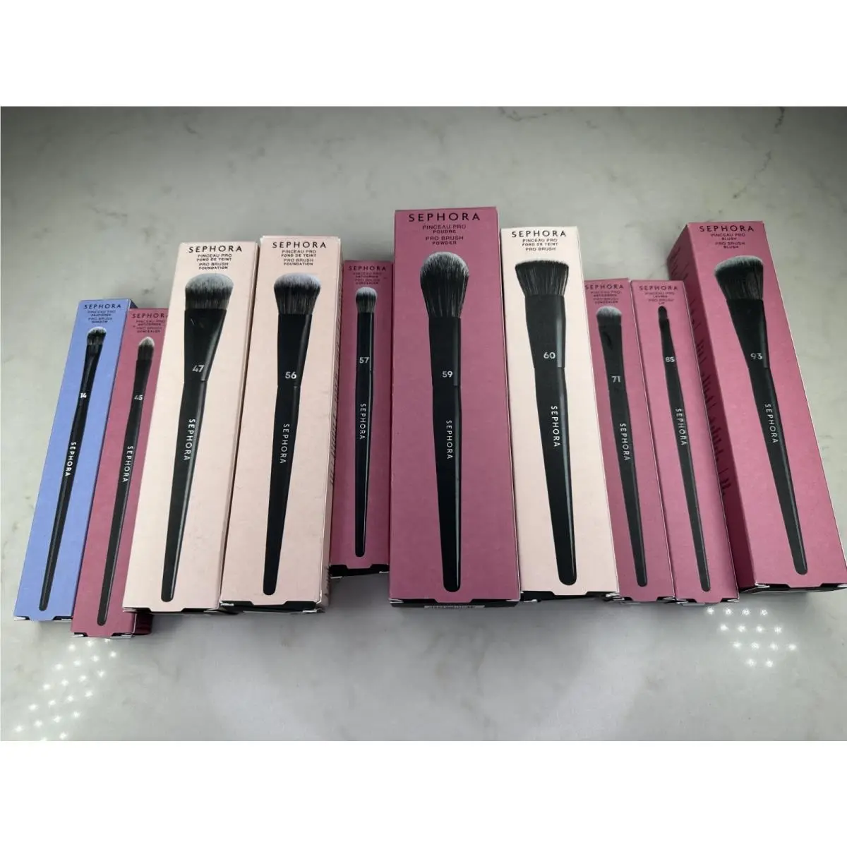 Sephora Collection Pro 10-Piece Professional Makeup Brush Set – Full Size
