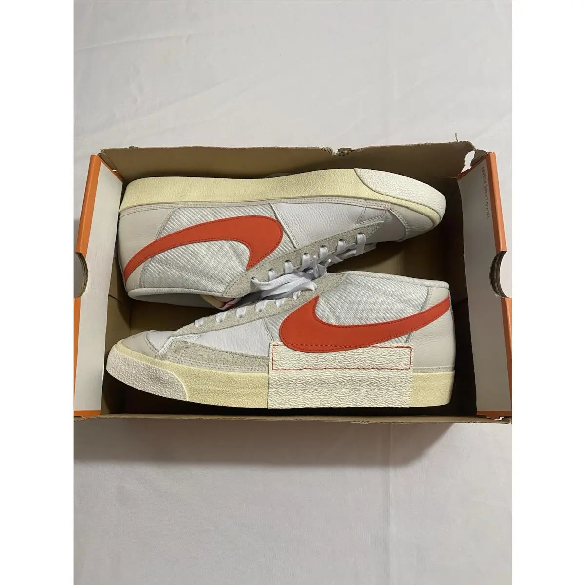 Mens Size 14 White Nike Blazer Low Pro Club Basketball Shoes FJ3694 101
