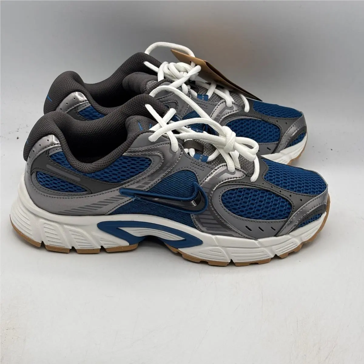 Nike V2K Run Shoes Mens Size 8 Court Blue Wolf Grey Running HJ5228-401