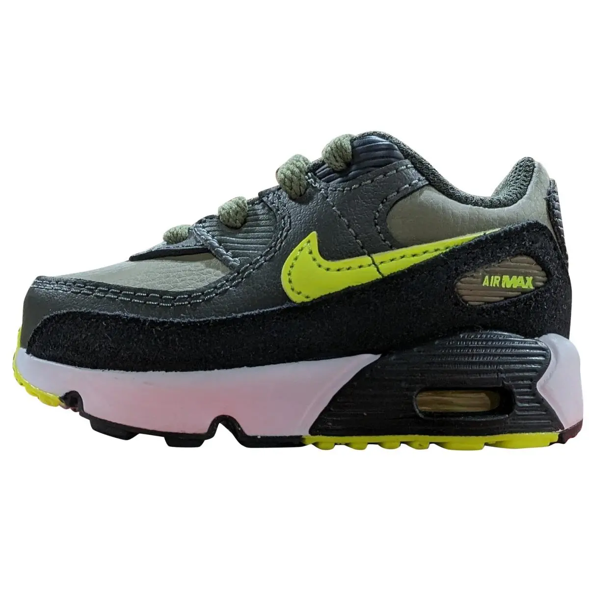 Toddler`s  Air Max 90 Ltr Medium Olive/volt-black DV3609 200 - 5 by Nike