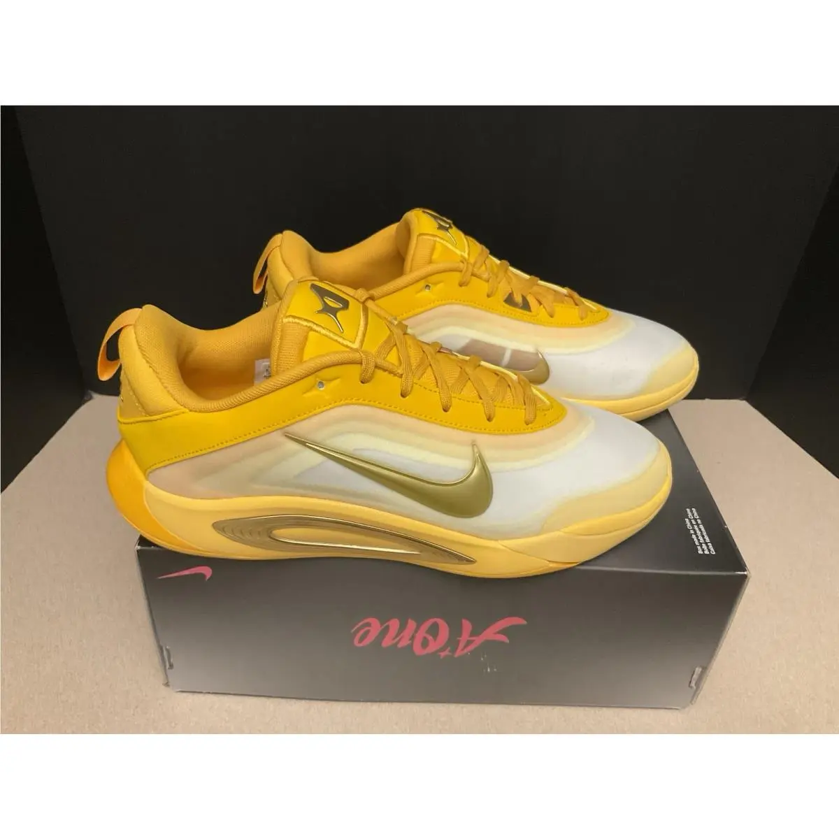 A’one GS Topaz Gold Athletic Shoes. Youth’s 6.5Y. Women’s 8. Nice by Nike
