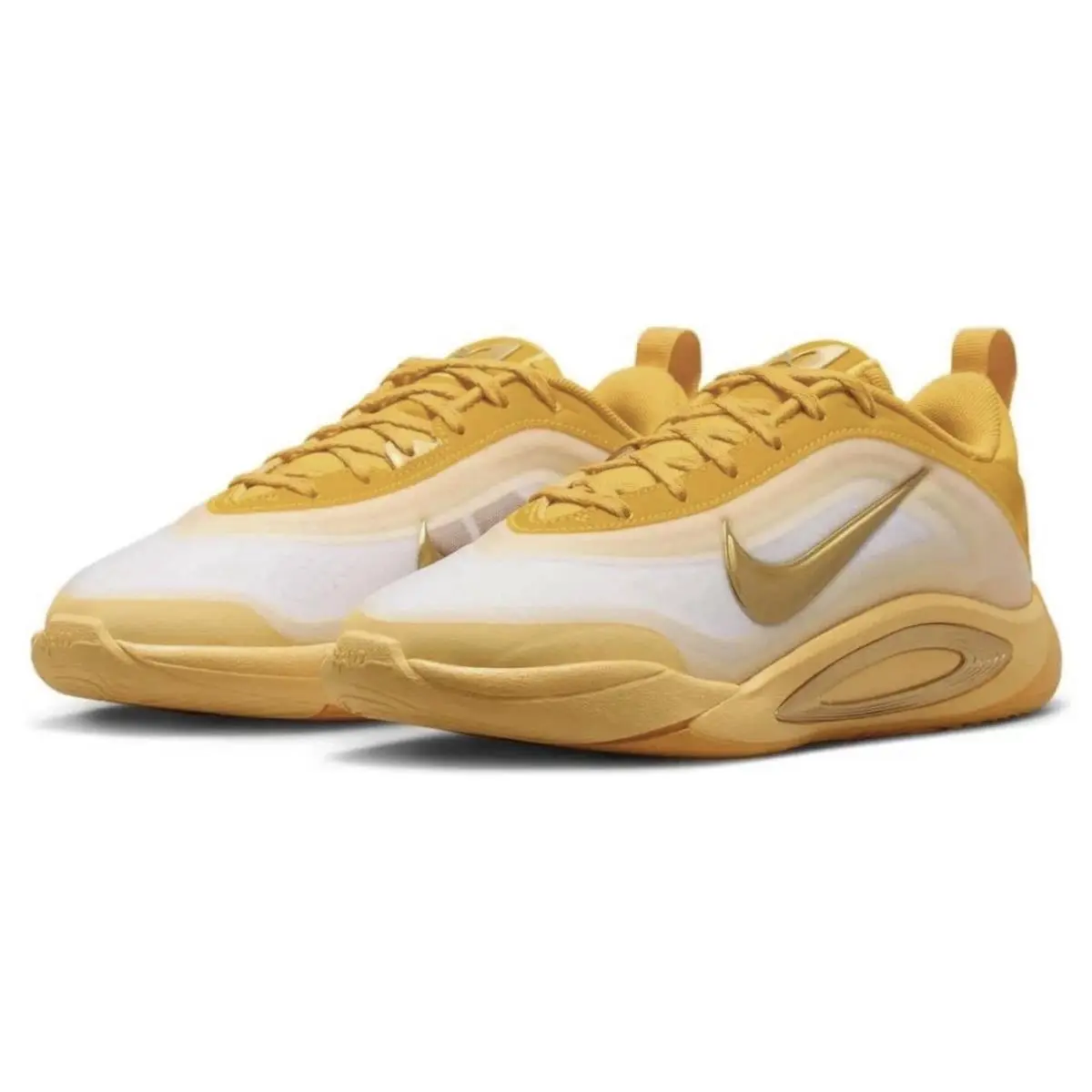 A`one GS 5y Womens 6.5 Sneakers Topaz Gold/metallic Gold HF7001-700 by Nike