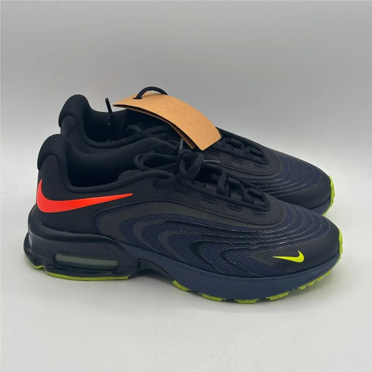 Nike Air Max Fire Shoes Men Size 8.5 Blackened Blue Lemon Venom IR0819-401