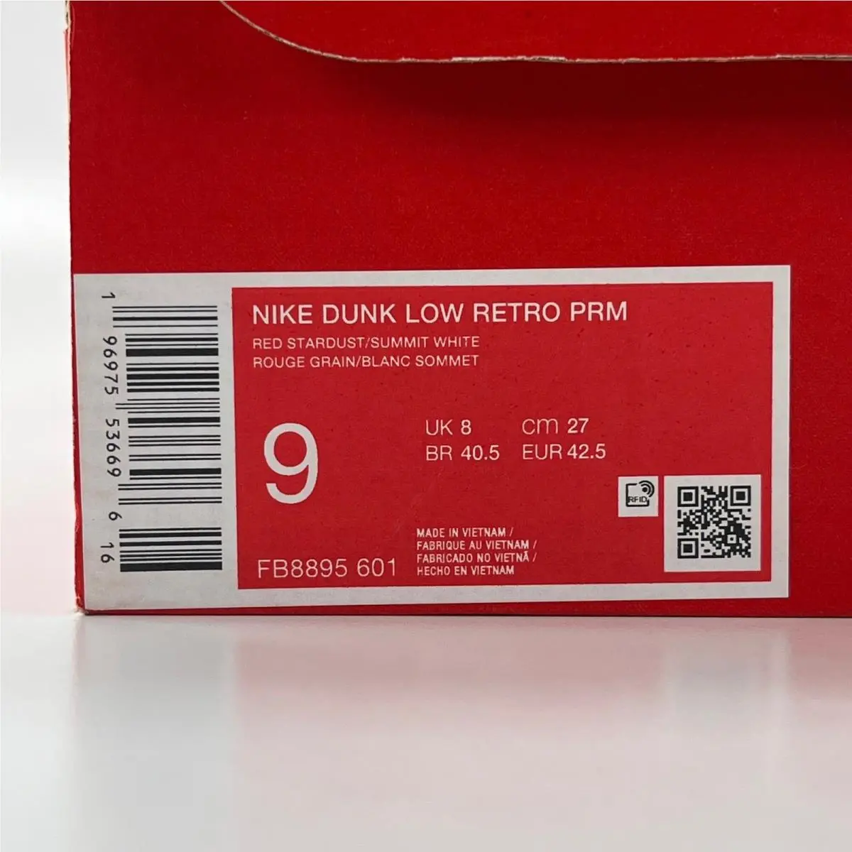 Nike shoes - Nike Dunk Low PRM Red Stardust - Pink 8