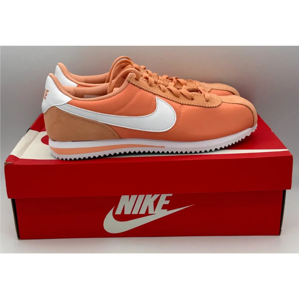 Nike Cortez Txt GS Youth Girls 6.5Y Apricot Agate Orange White IF1615 800