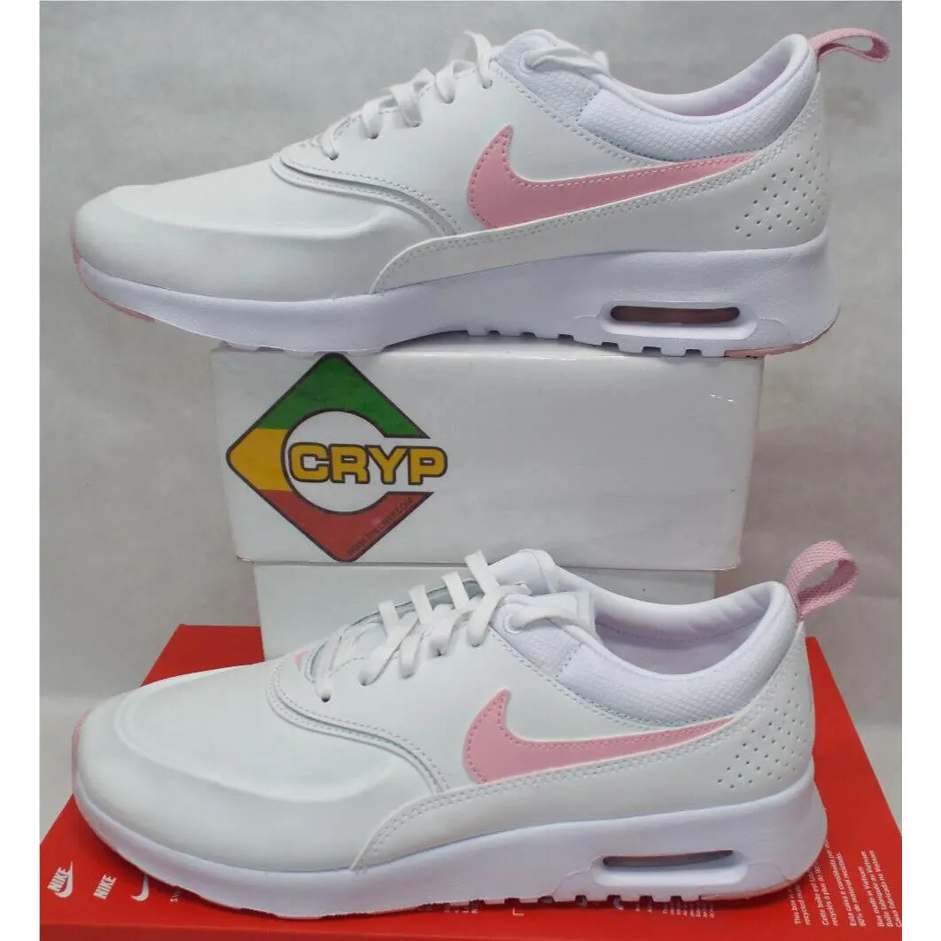 Womens 10.5  Air Max Thea Prm White Soft Pink Pearl FJ4576-100 by Nike
