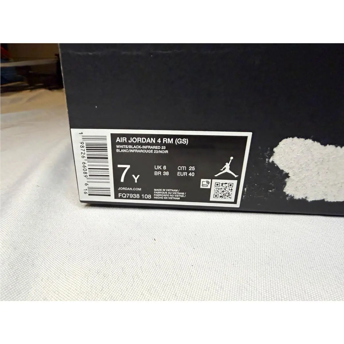 Nike shoes - Air Jordan 4 RM (GS) - FQ7938 108 - White, Black, Infrared 0