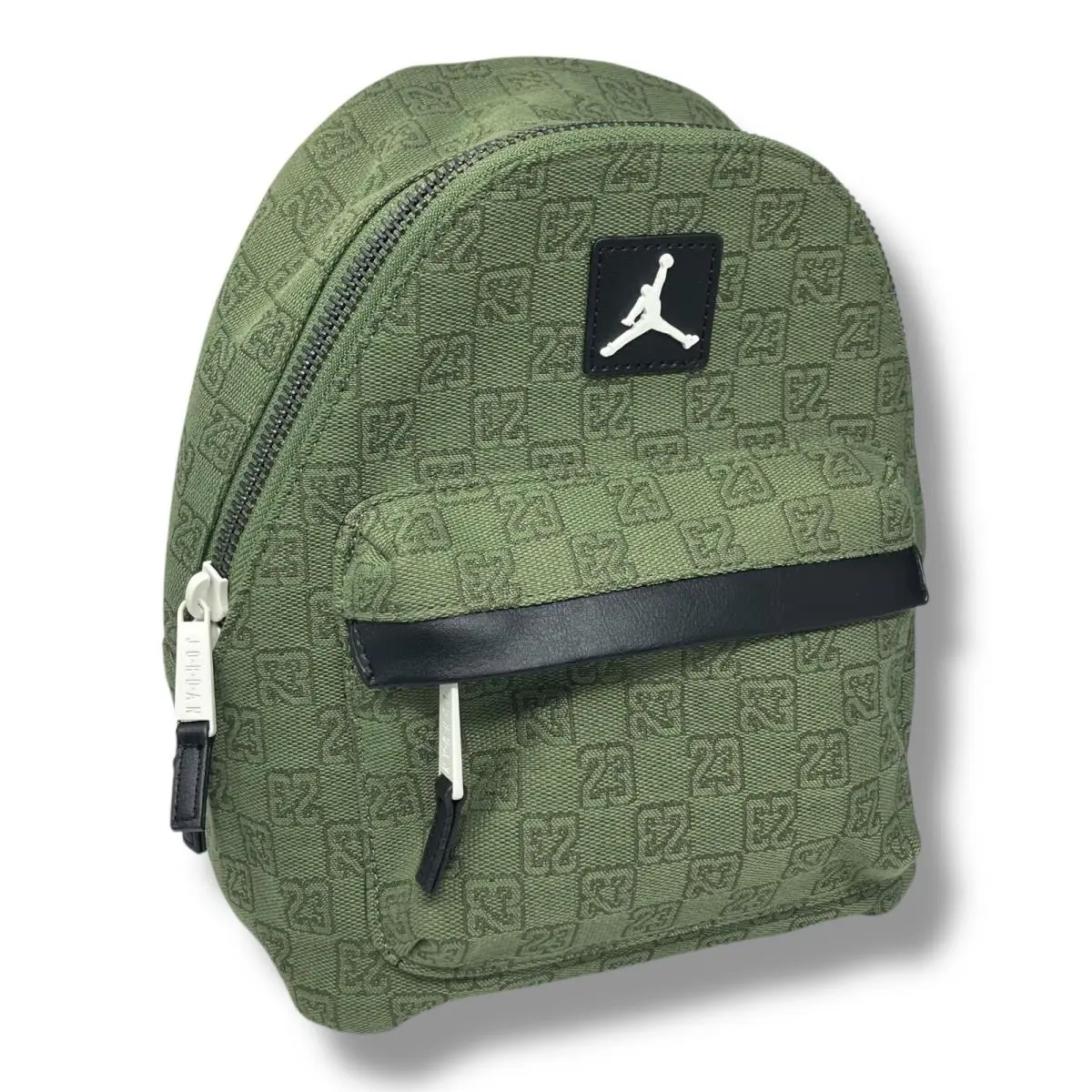Jordan Backpack Adult Green Mini Nike Monogram Logo Jacquard School 8L 7A0761