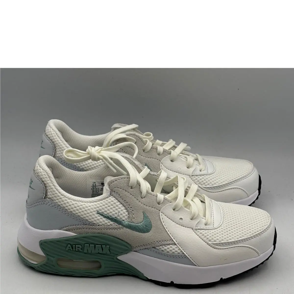 Nike Air Max Excee Shoes Women Size 6.5 White Green Running CD5432-140