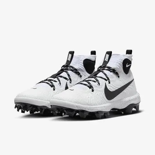 Nike Men Alpha Huarache Nxt Mcs Baseball Cleats Sz 15 White Black DJ6519-107