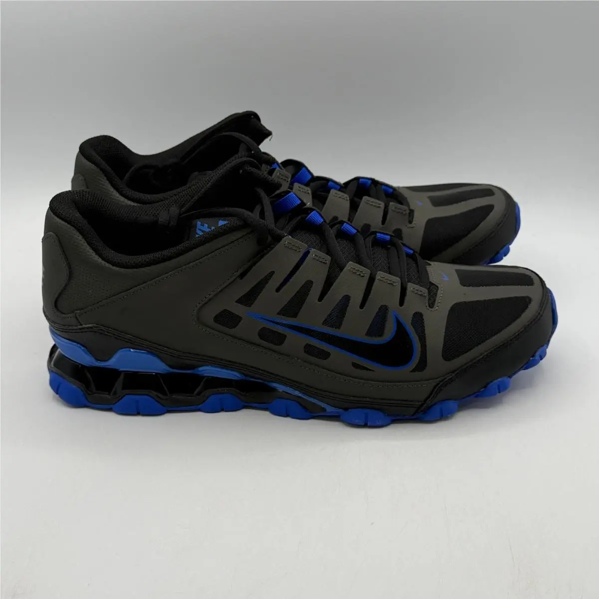 Nike Reax 8 TR Mesh Shoes Men Size 12 Newsprint Racer Blue Training 621716-012
