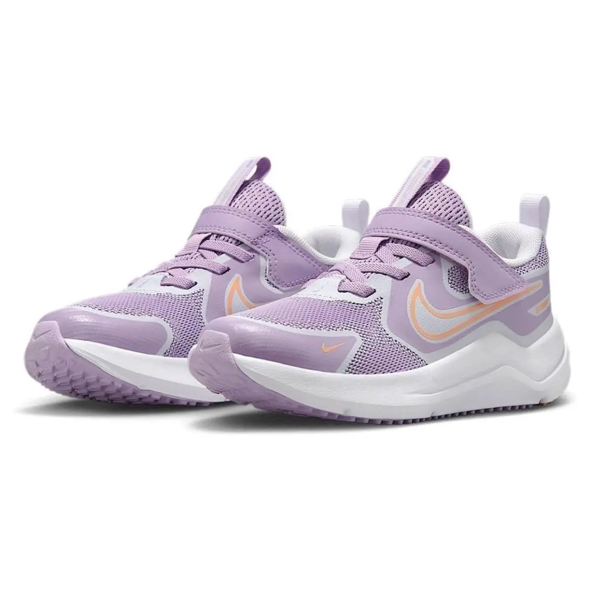 Unisex Kids Cosmic Runner Swoosh Little Kid Violet Star/apricot Agate/bar by Nike