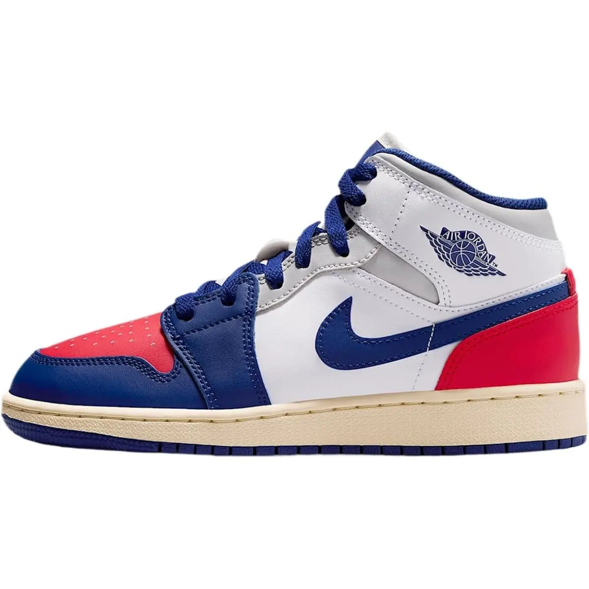 Air Jordan 1 Mid GS Shoes Rare Air Usa DQ8423-102 Sz 7 Y or 8.5 Wmn by Nike