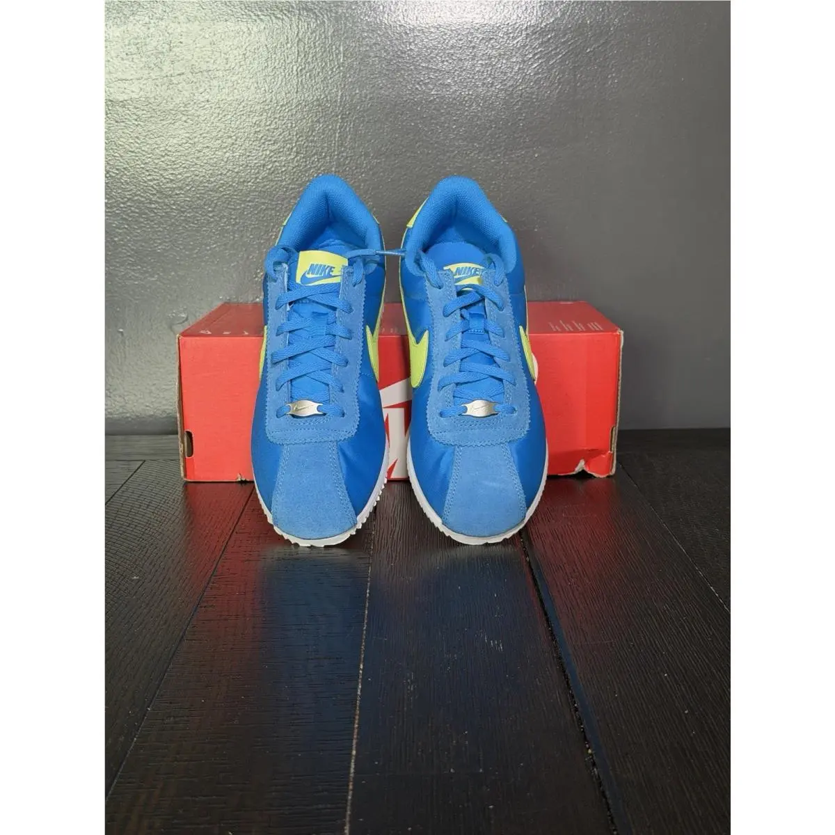 Nike shoes - Cortez BG - Cortez - IB7748-406 - Photo Blue, Light Lemon Twist, White 0