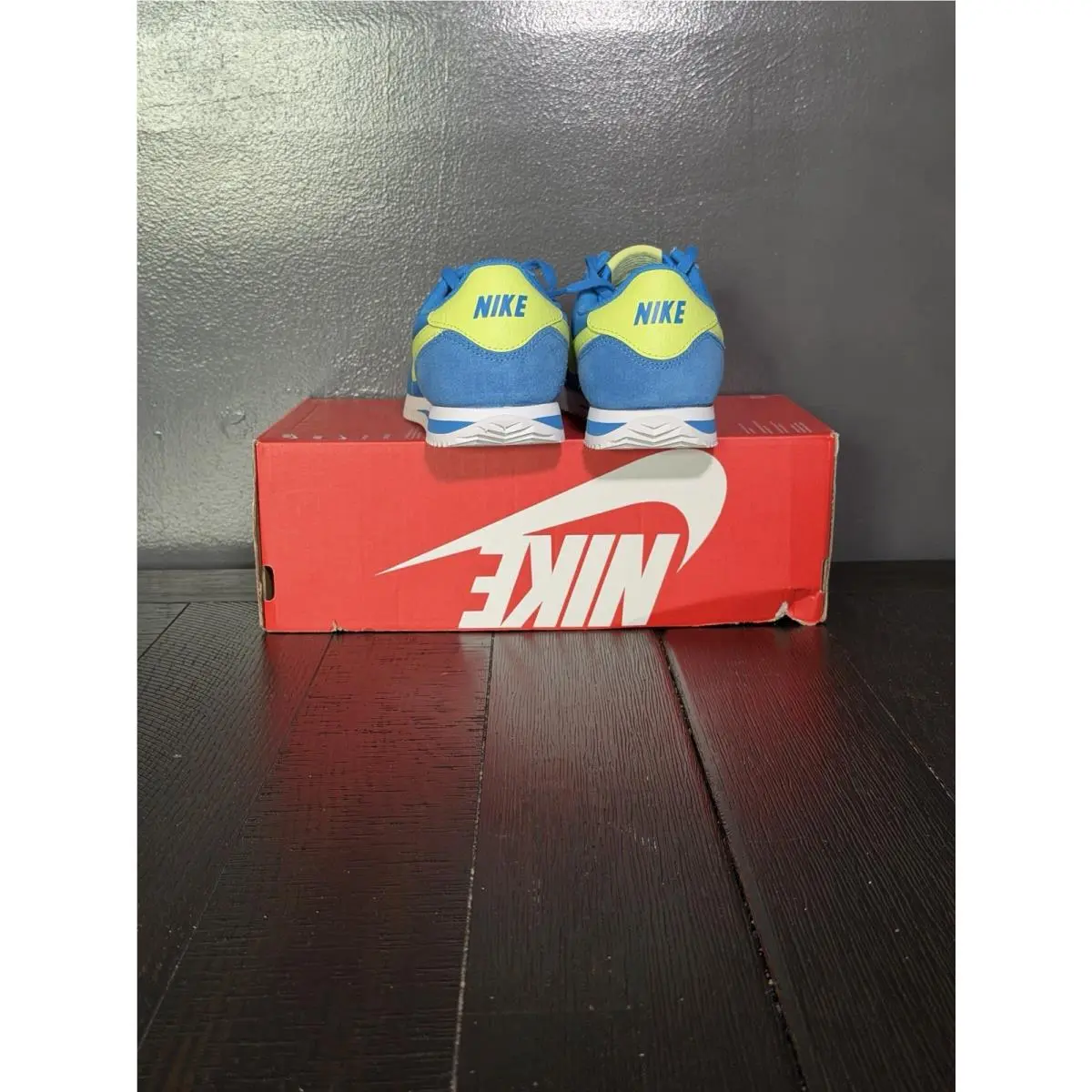 Nike shoes - Cortez BG - Cortez - IB7748-406 - Photo Blue, Light Lemon Twist, White 2