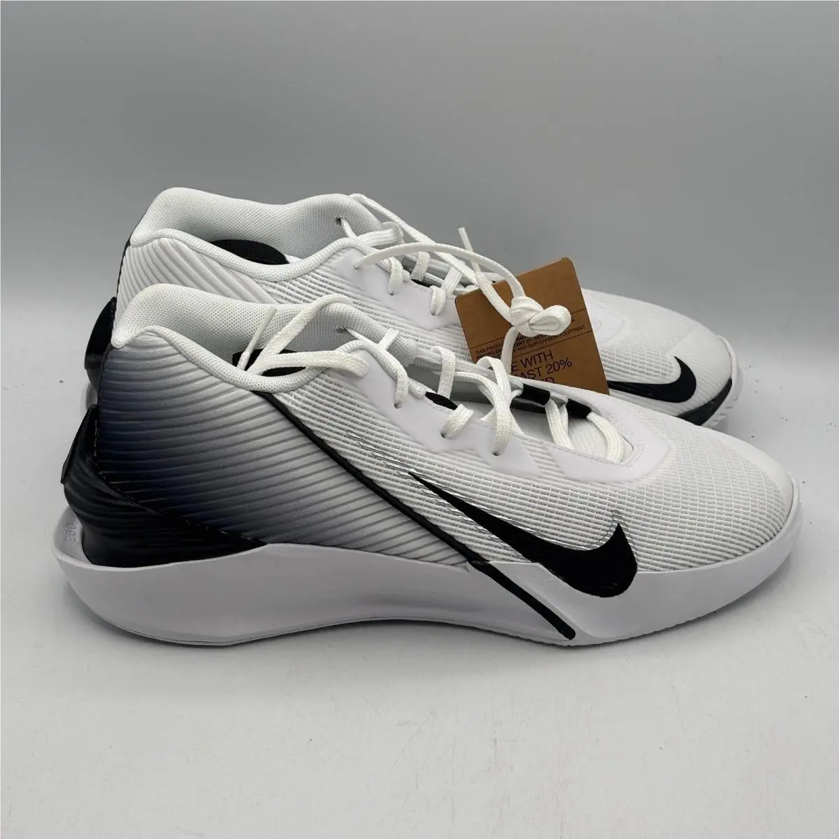Nike G.t. Jump Academy Shoes Mens Size 9.5 White Black Basketball FV5524 100