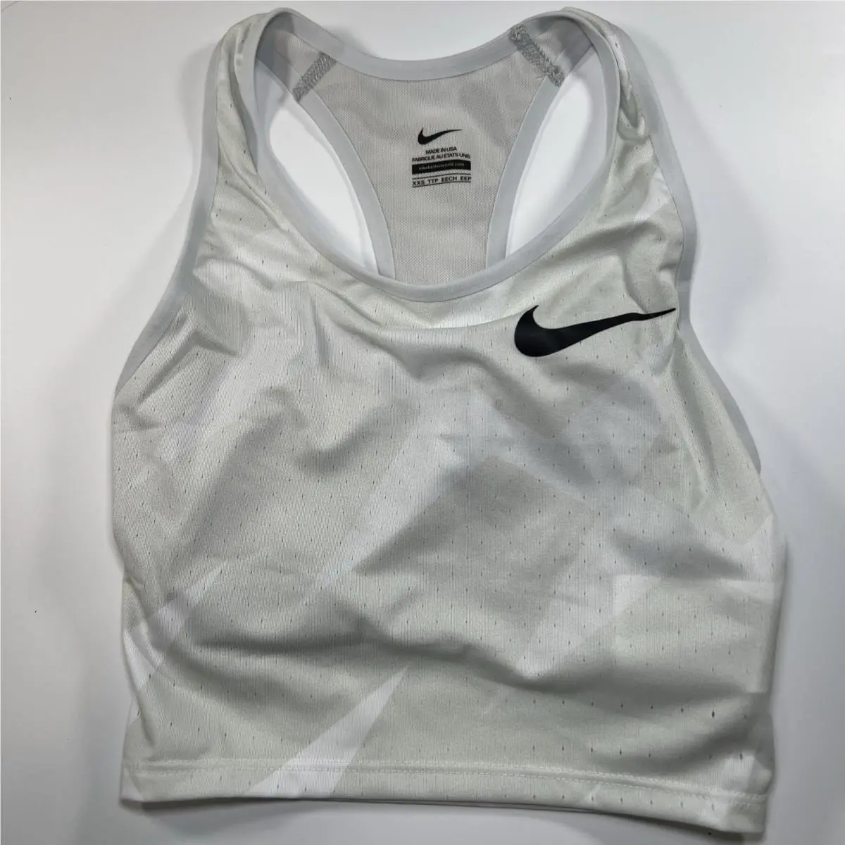 Nike Pro Elite Official 2020 Womens Xxs Racing Bra CI0985 Rare White Made In Usa