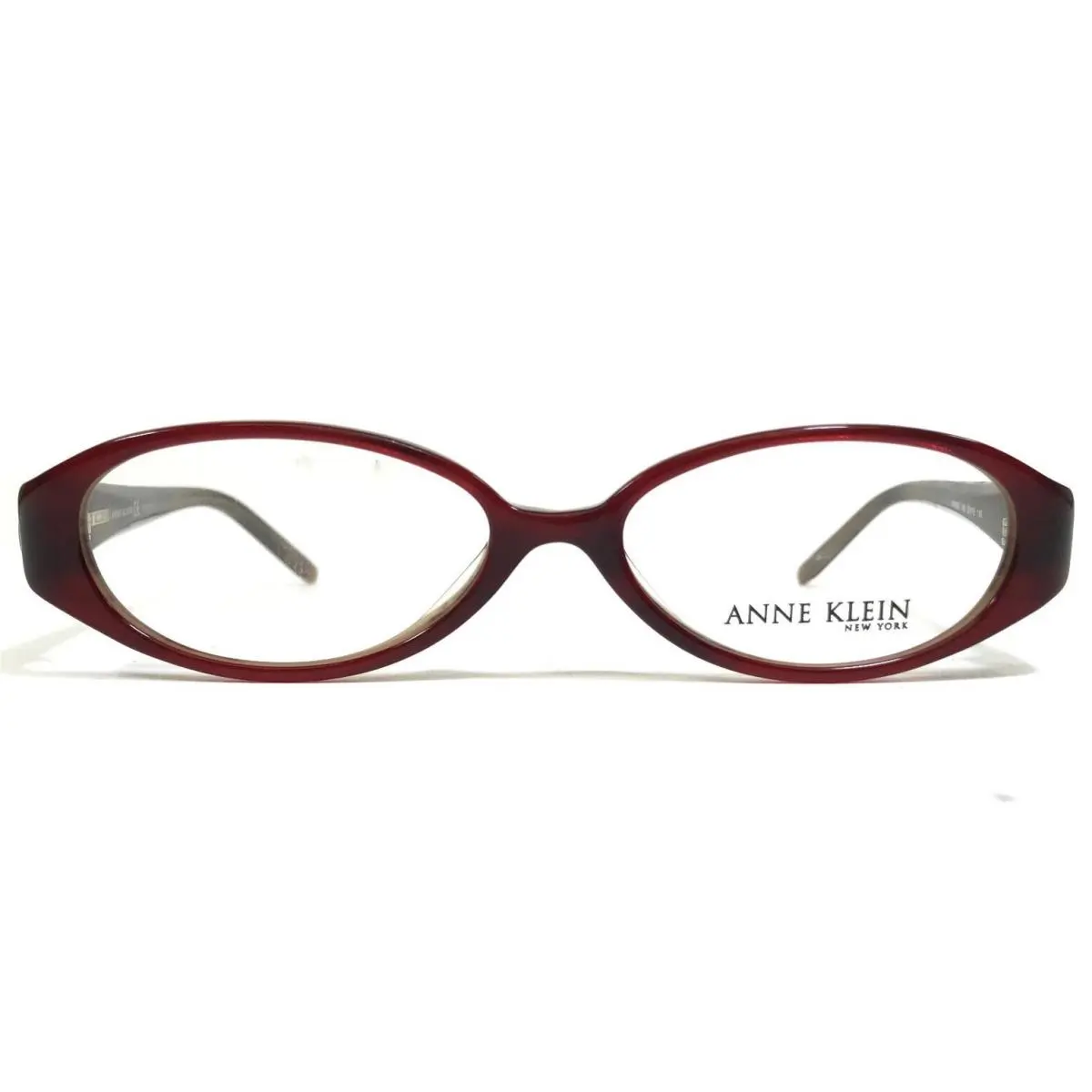 Anne Klein Eyeglasses Frames AK8046 148 Brown Burgundy Red Oval 50-15-140