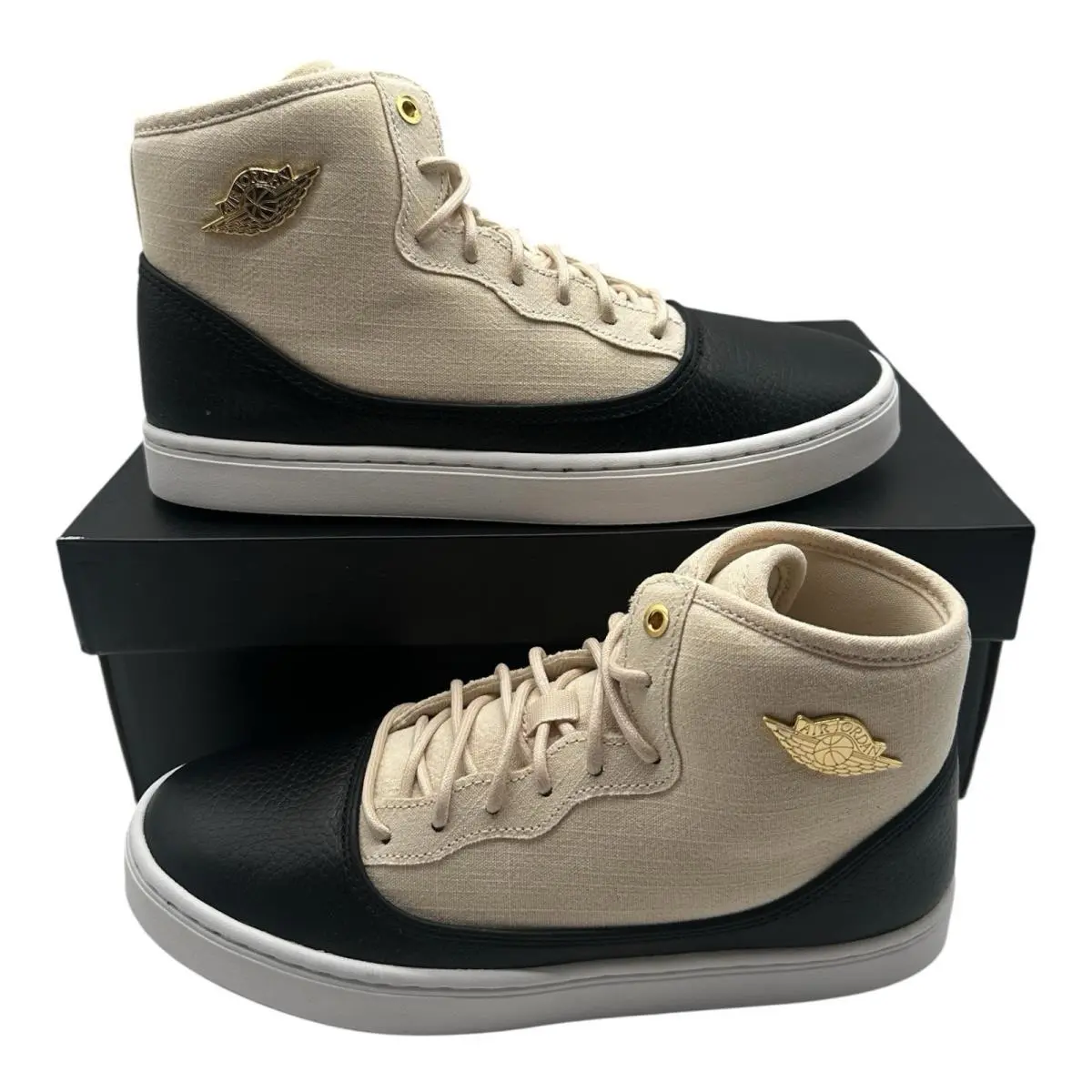 Nike Air Jordan Jasmine Premium HC GG Shoes Youth Size 6.5 Y Beige White Black