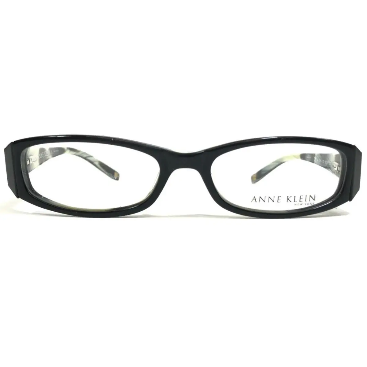 Eyeglasses Frames AK8060 170 Black Ivory Rectangular 50-16-130 by Anne Klein