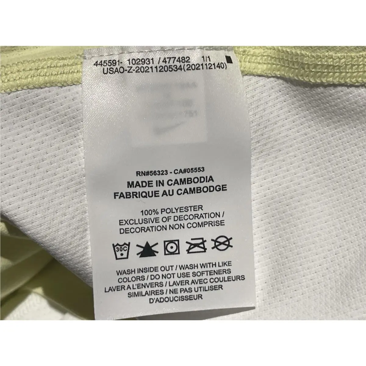 Nike clothing - Nike Dri-Fit - FZ6857 - White (UPC: 197860813632) 2