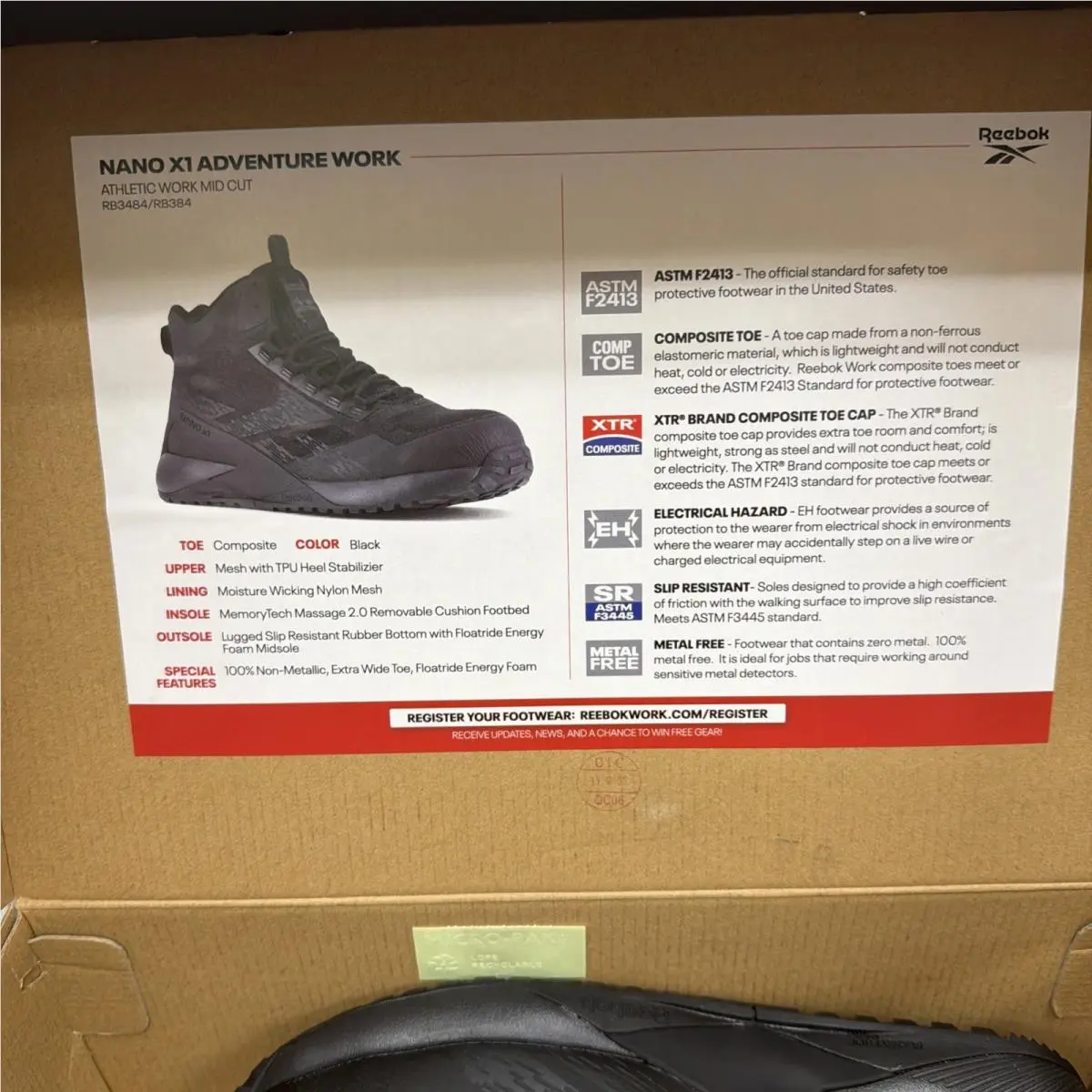 Reebok shoes - Reebok Work - Work - RB384 - Black 5