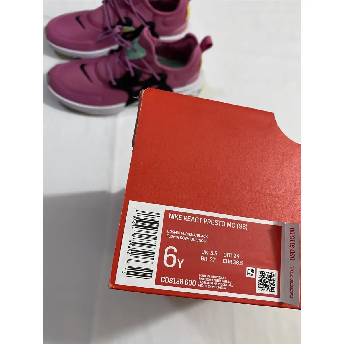 Nike shoes - Nike React Presto - React Presto - Pink (UPC: 0193654856526) 11