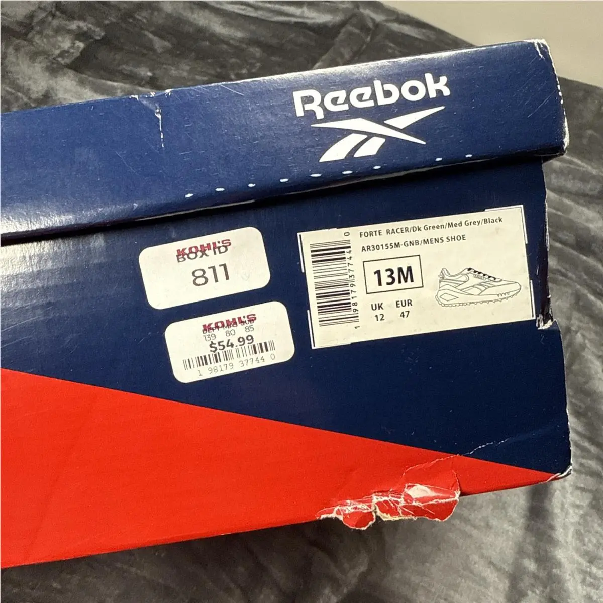 Reebok shoes - Reebok Forte Racer - Forte Racer - AR30155M - Green Grey Black 7