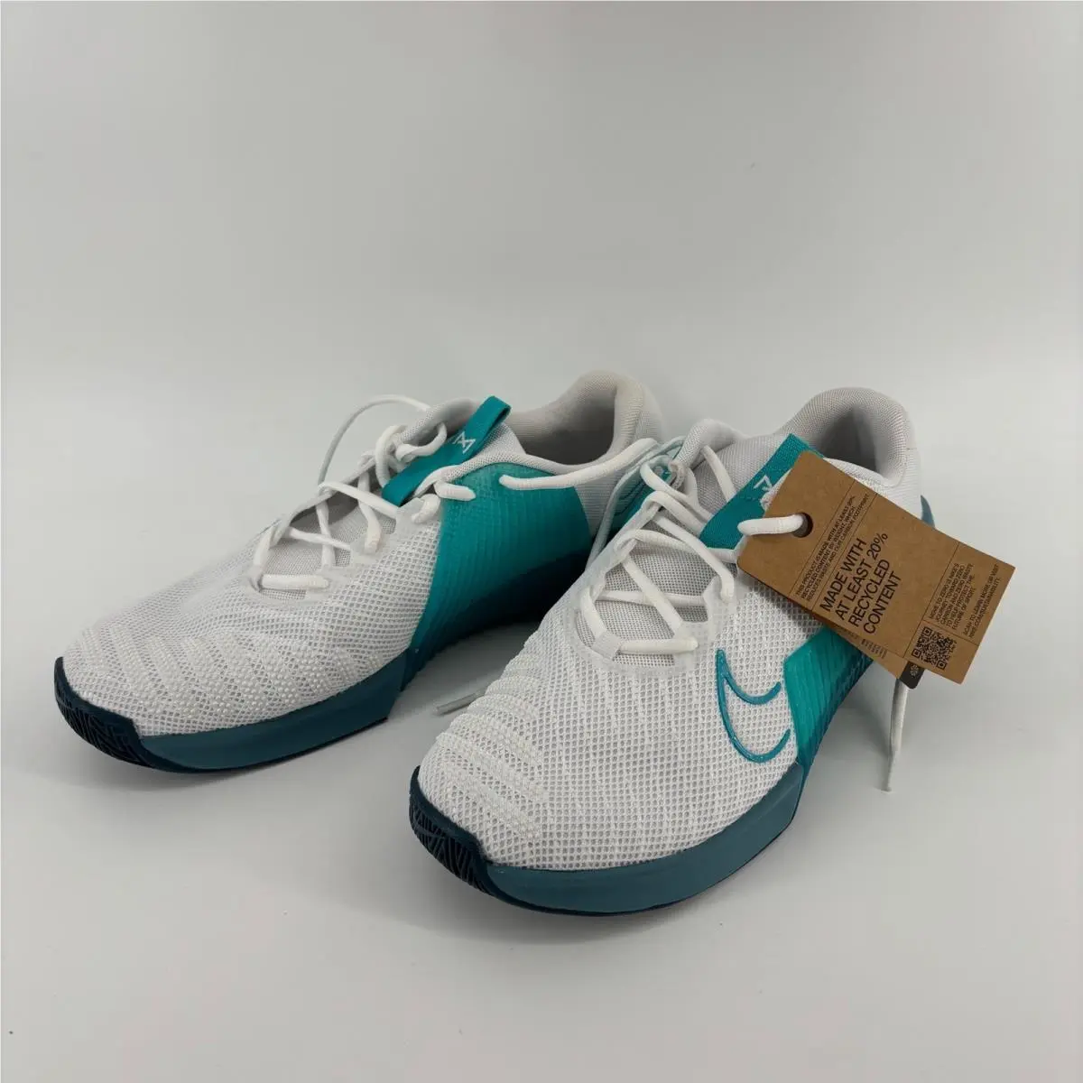 Nike Metcon 9 Training Shoes Men 11.5 White Teal Hyperlift Crossfit Hiit Power
