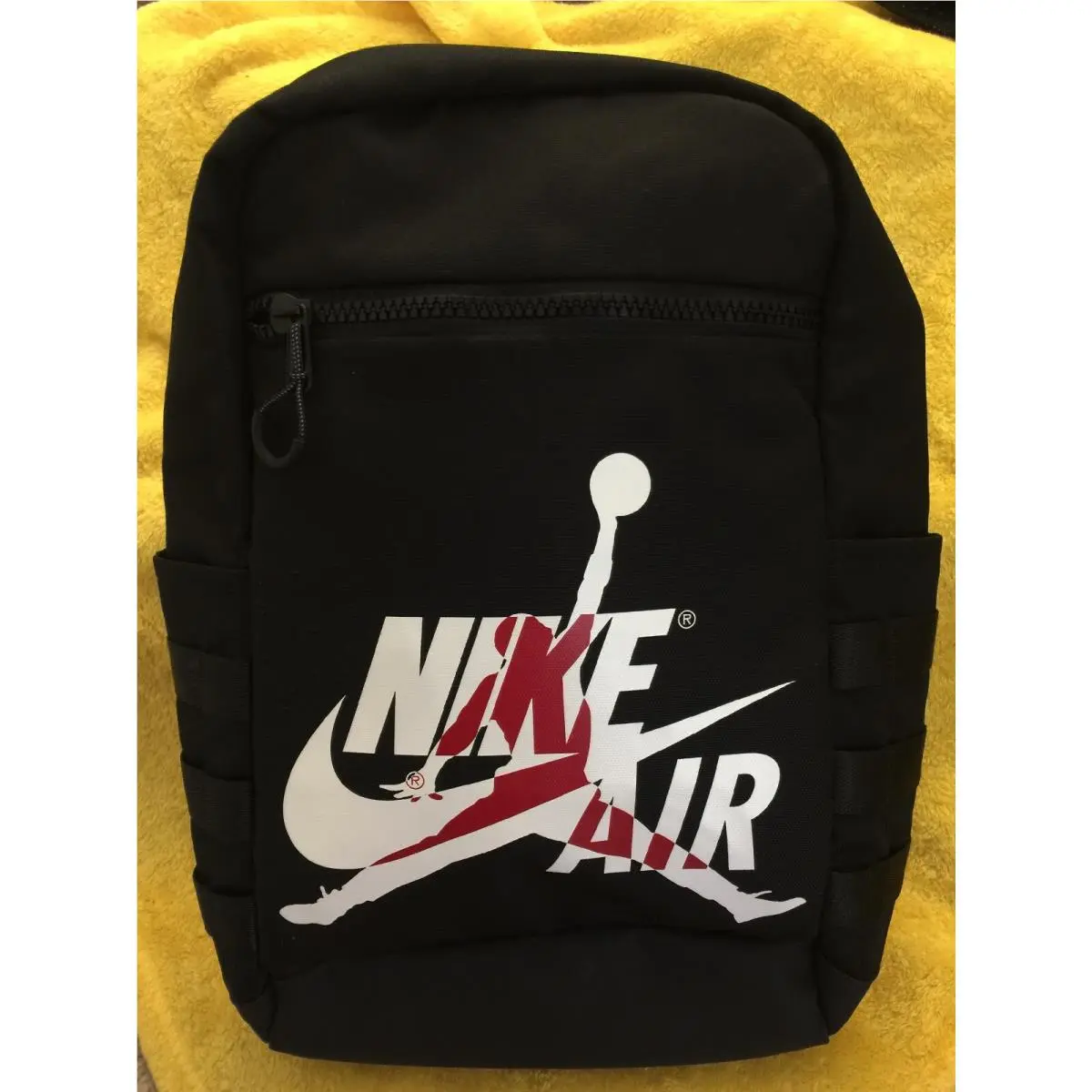 Air Jordan Jumpman Logo Classic School Backpack Black White Red Book Bag by Nike