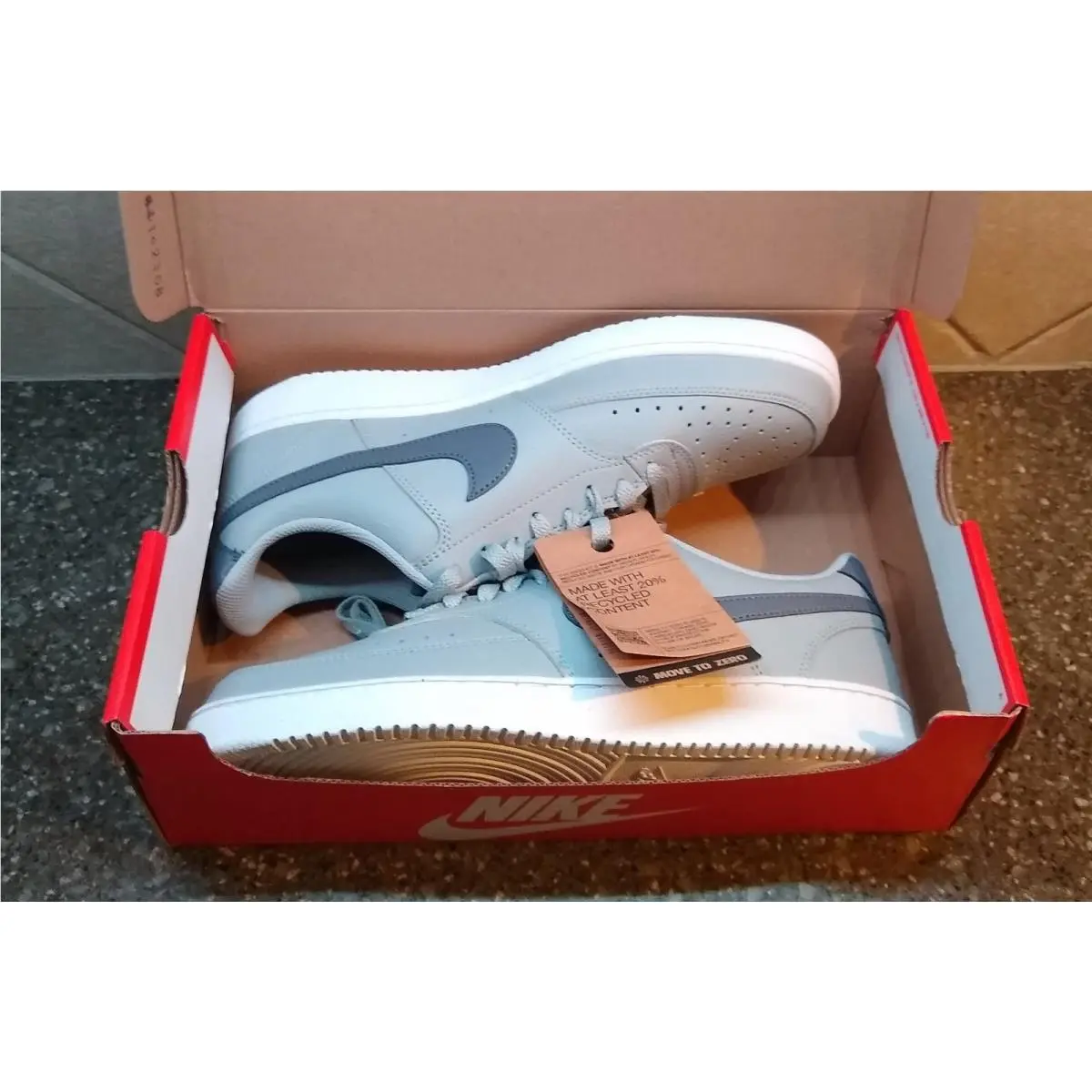 Court Vision LO NN Wolf Grey Light Carbon 9.5 Mens FQ7669-001 by Nike