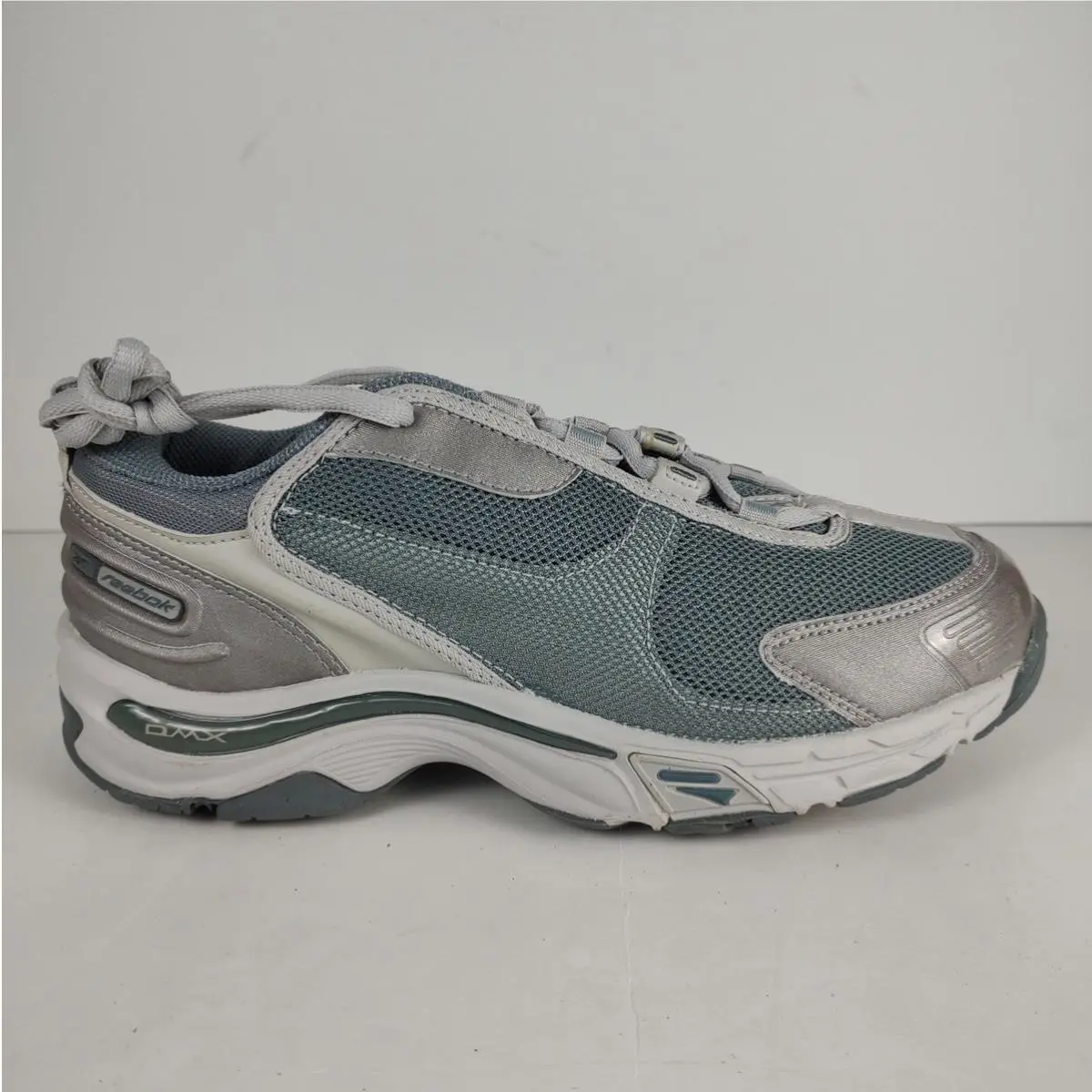 Vintage Reebok Dash Dmx Running Shoes Deadstock OG Box Women`s US 8 Silver Blue
