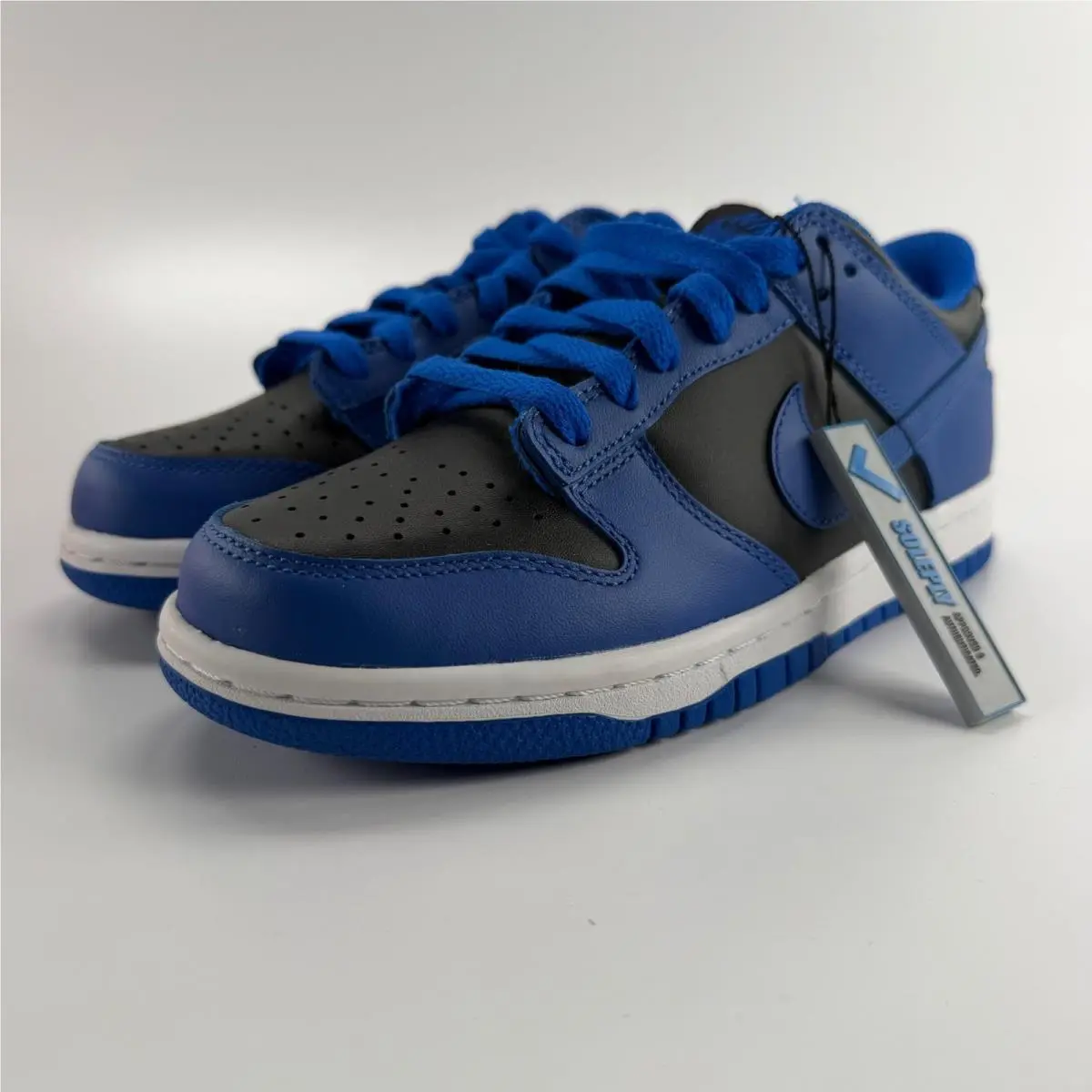Nike Dunk Low GS Hyper Cobalt Black Blue CW1590-001 Kids Size 4.5Y Sneaker