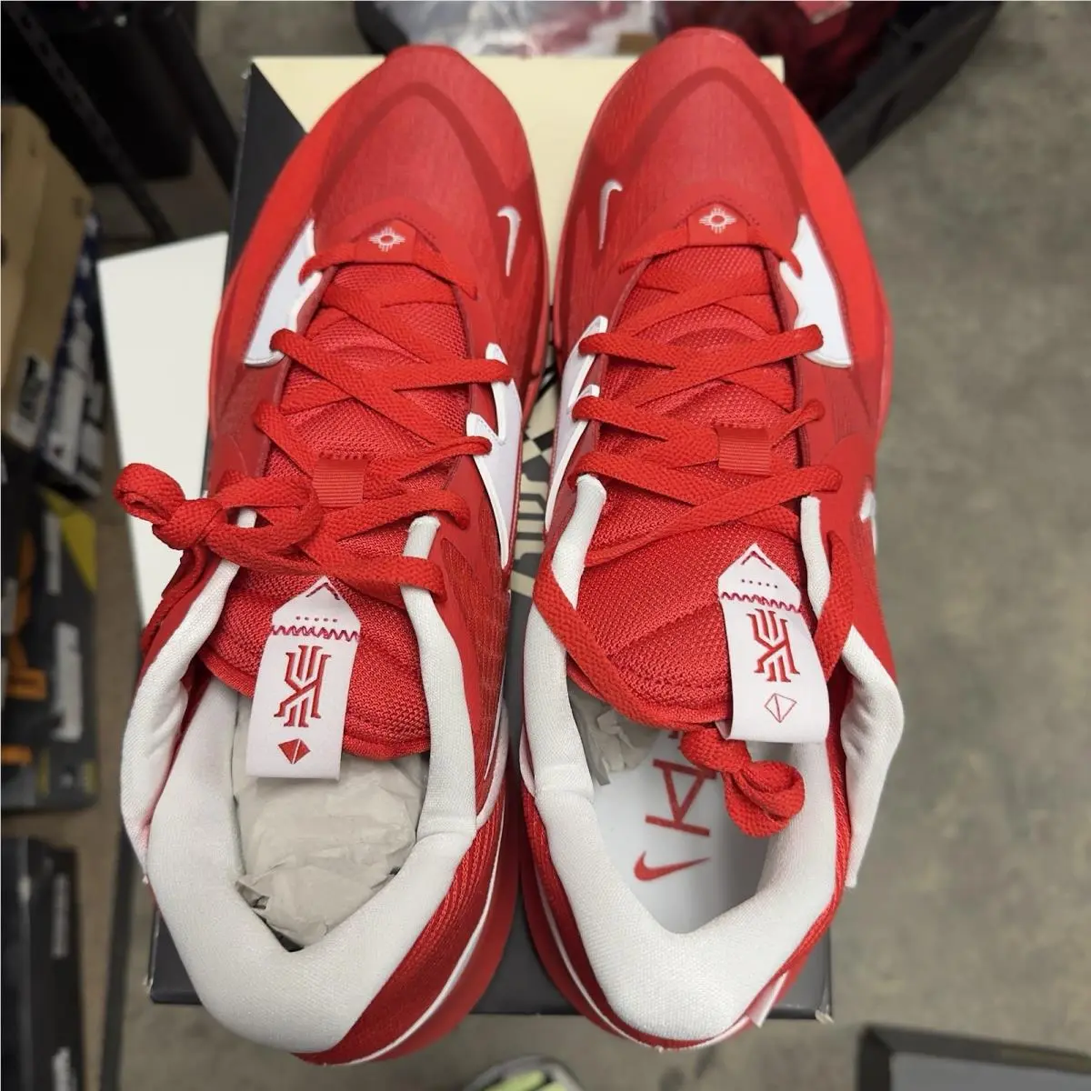 Nike shoes - Nike Kyrie Low 5 - Kyrie Low - DX6651-401 - Red, Manufacturer: Midnight Navy/White/White 3