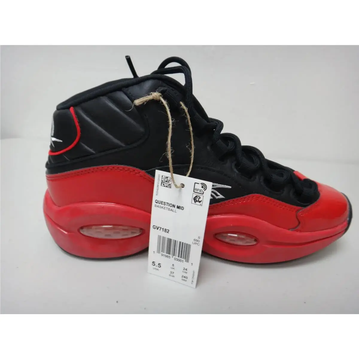 Reebok shoes - Question Mid - Question Mid - Black and Red 1