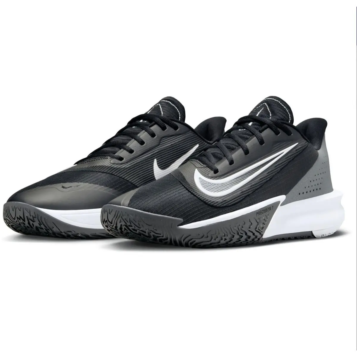 Nike Precision Vii Black Iron Grey Basketball Shoes FN4322-005 Mens 10